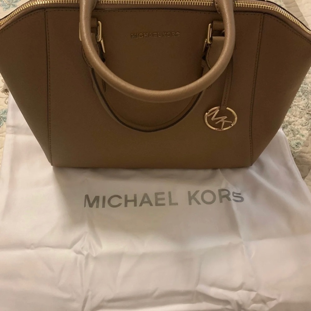 Tan Michael Kors purse